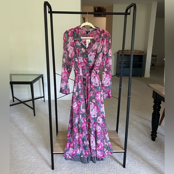 BNWT : Floral Chiffon Torrid Maxi Dress - Picture 1 of 5